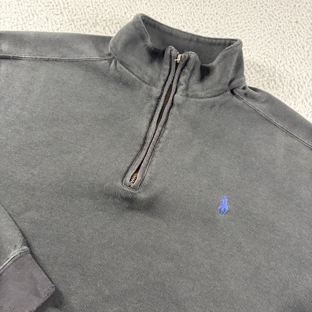 Polo Ralph Lauren Quarter Zip Sweater Mens XL Black